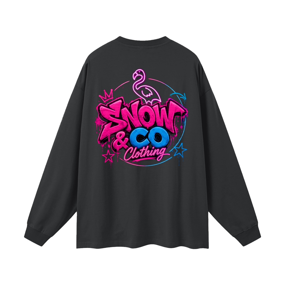 SNOW & CO V2 Oversized Unisex Long Sleeve T-Shirt