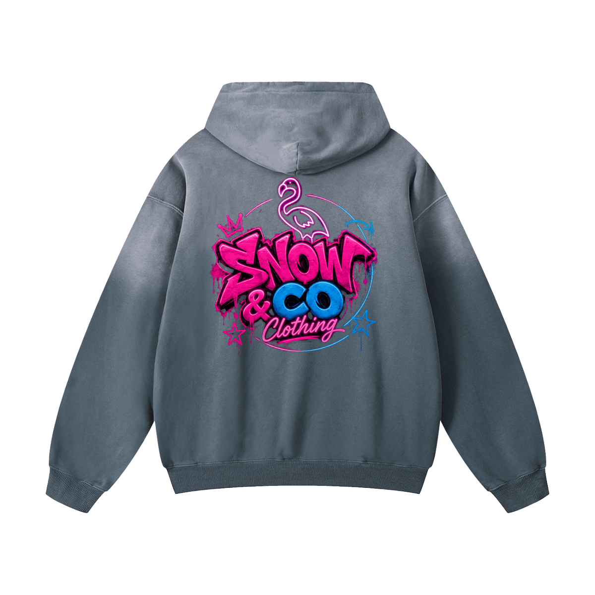SNOW & CO V2 Heavyweight Sunfade Oversized Hoodie