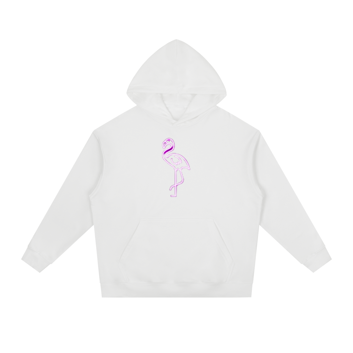 SNOW & CO PINK FLAMINGO Heavyweight Hoodie