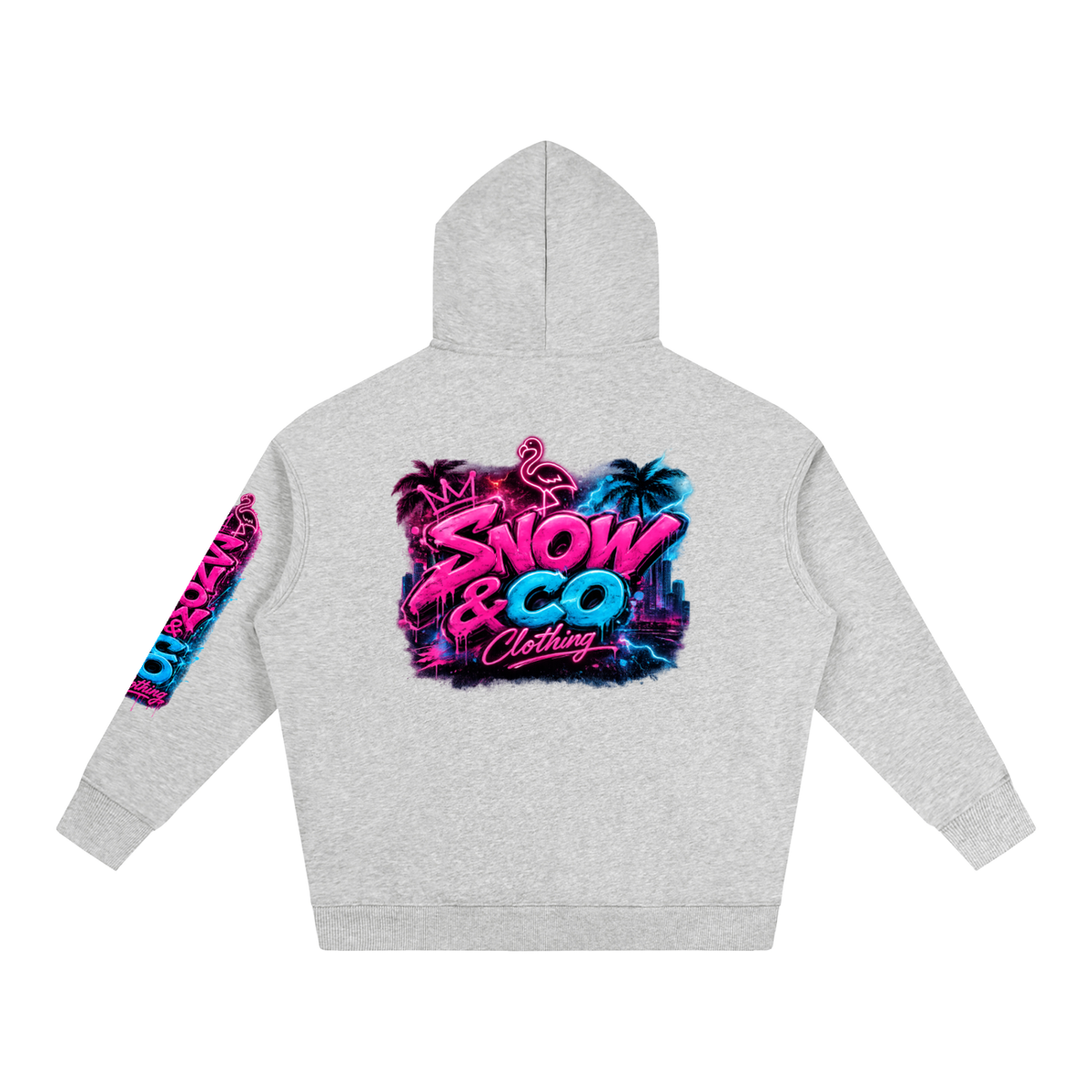 SNOW & CO Lightning Oversize Fleeced Hoodie