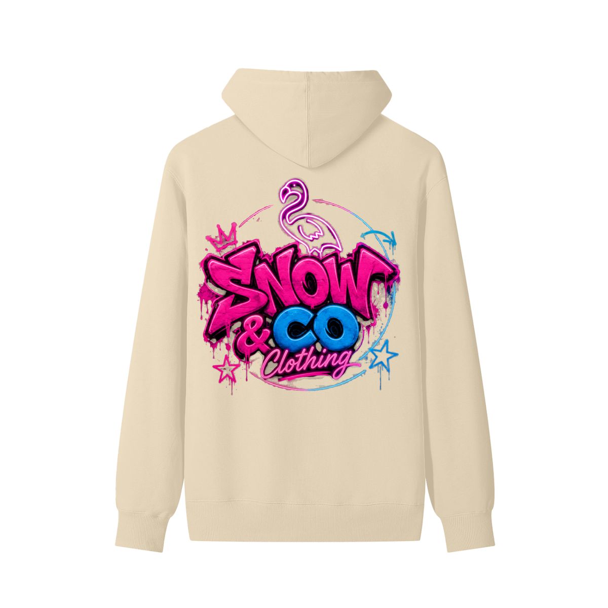SNOW & CO V2 Light Weight Classic Unisex Cotton Hoodie