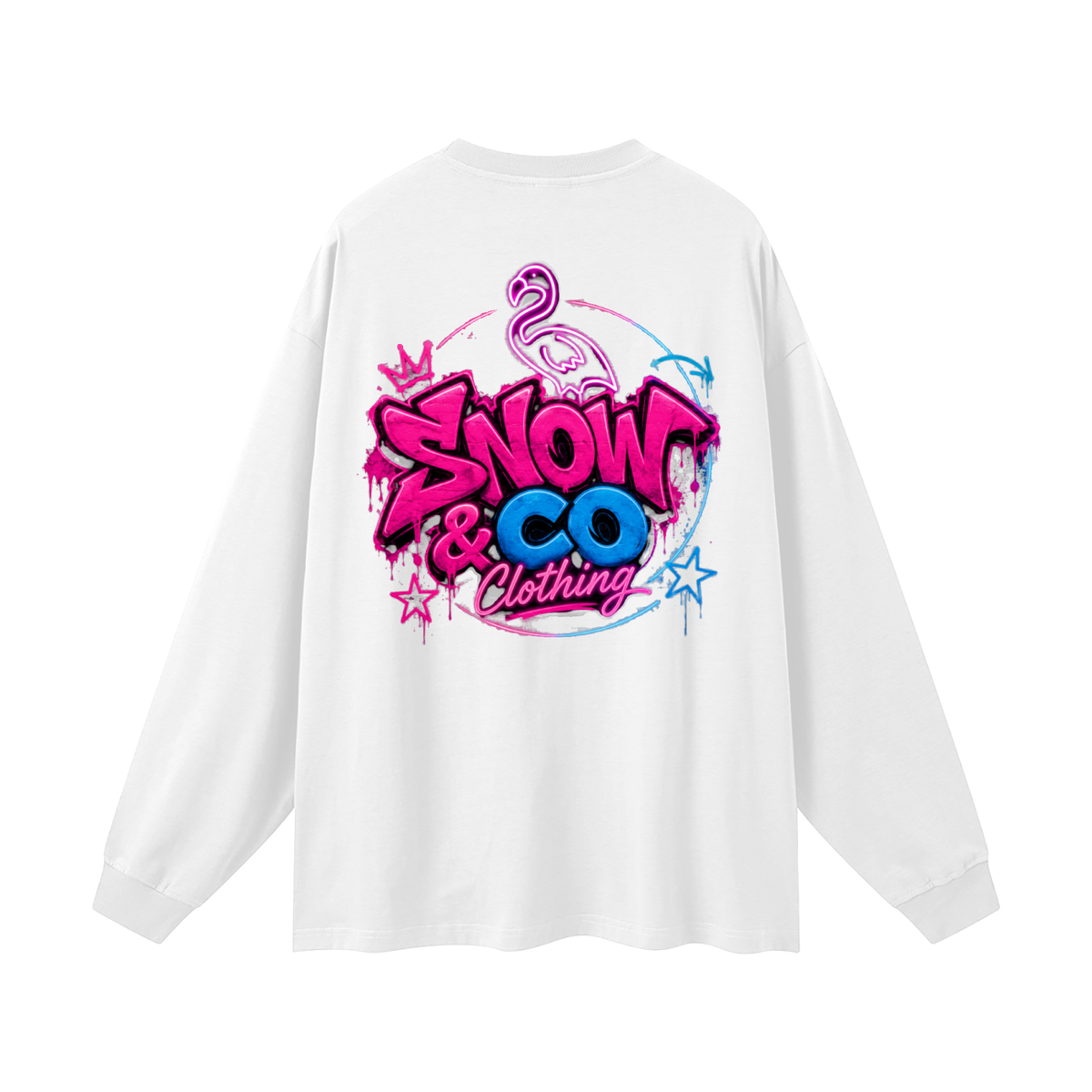 SNOW & CO V2 Oversized Unisex Long Sleeve T-Shirt