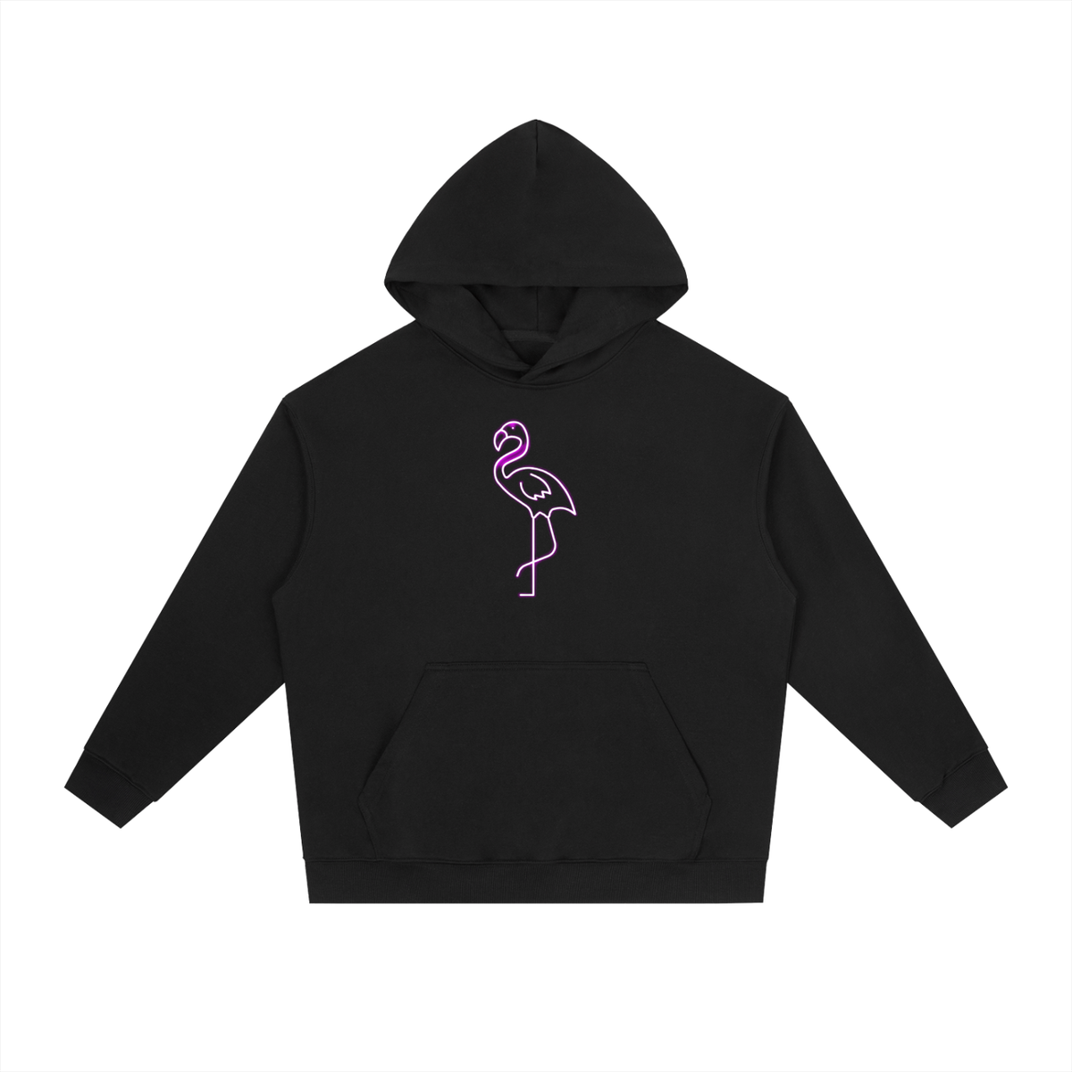 SNOW & CO PINK FLAMINGO Heavyweight Hoodie