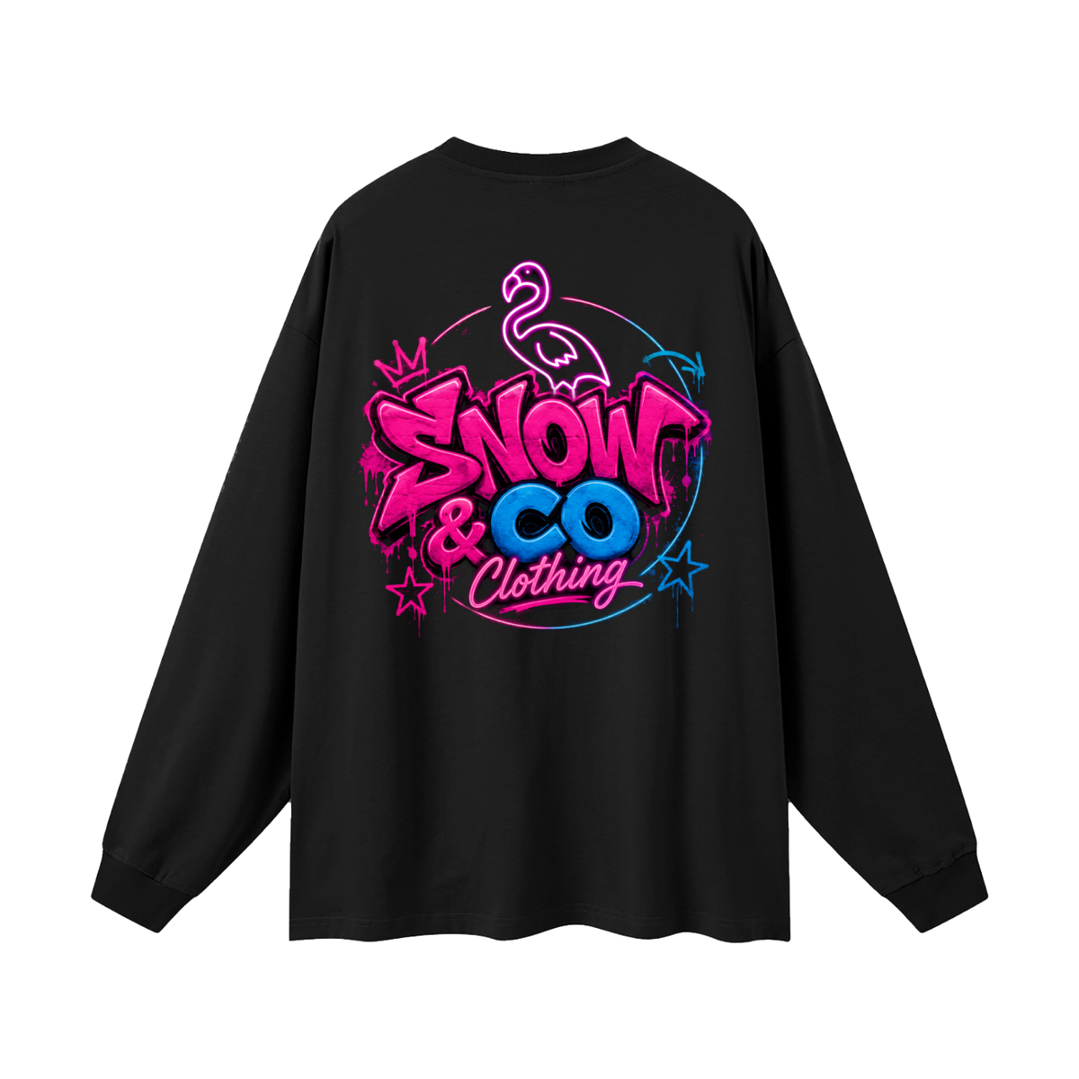 SNOW & CO V2 Oversized Unisex Long Sleeve T-Shirt