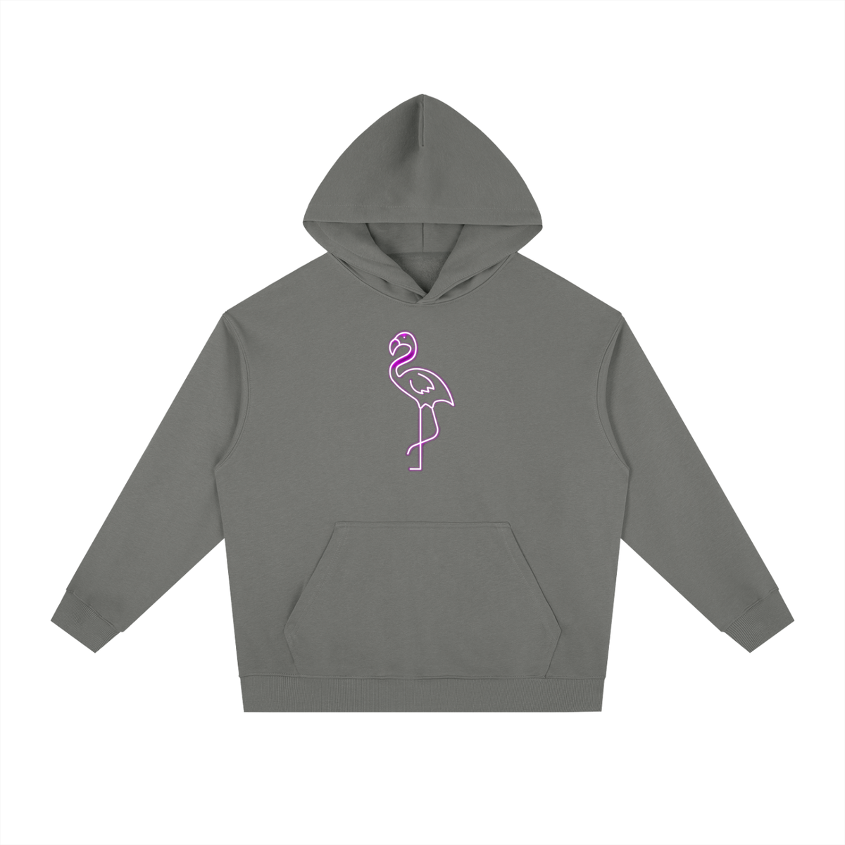 SNOW & CO PINK FLAMINGO Heavyweight Hoodie
