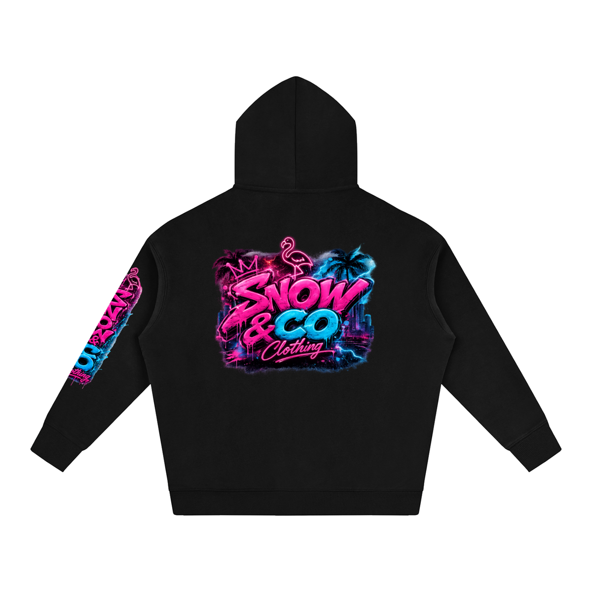 SNOW & CO Lightning Oversize Fleeced Hoodie