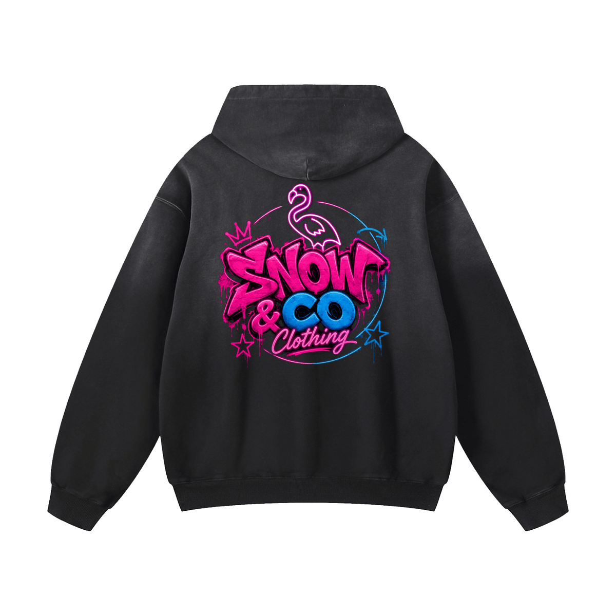 SNOW & CO V2 Heavyweight Sunfade Oversized Hoodie