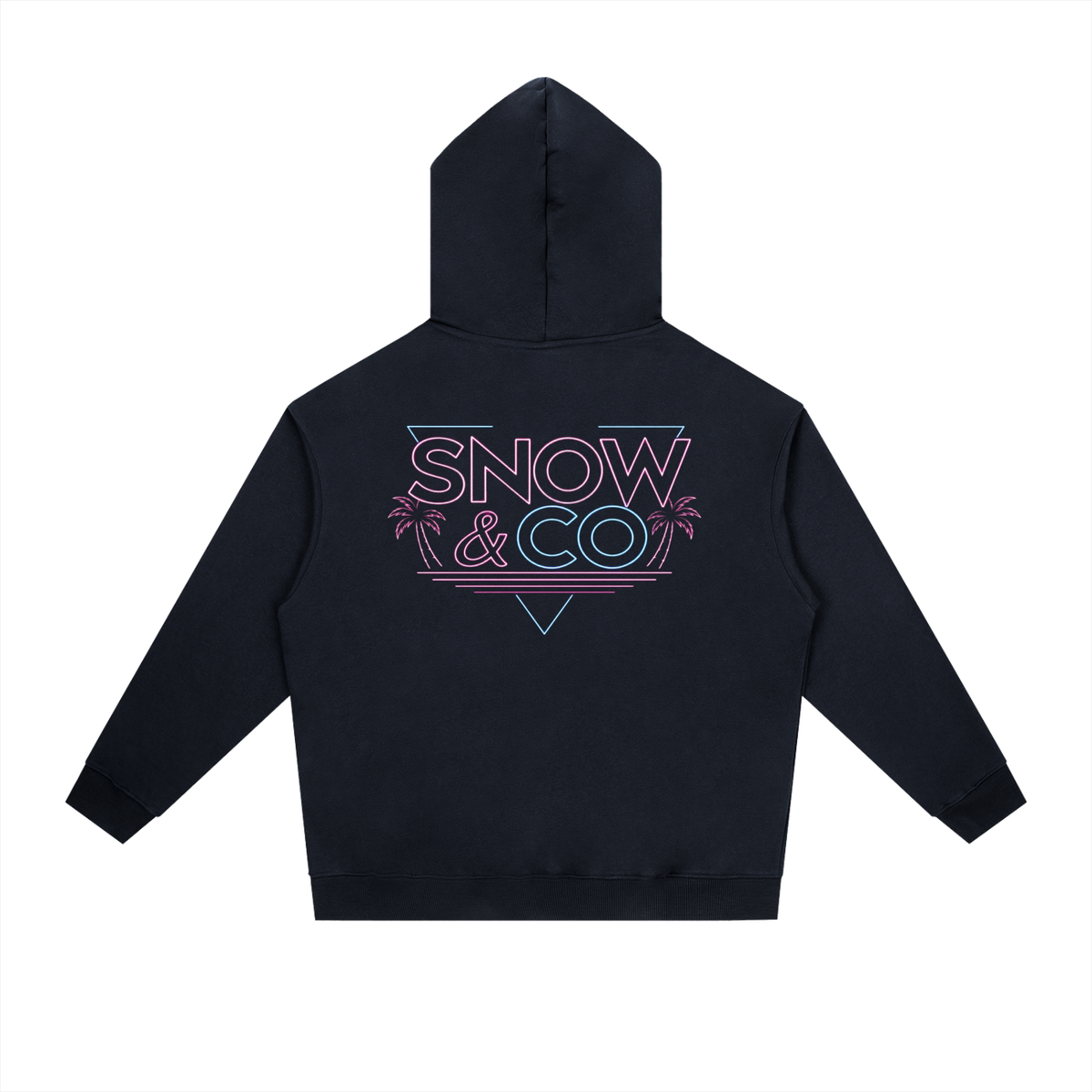 SNOW & CO PINK FLAMINGO Heavyweight Hoodie