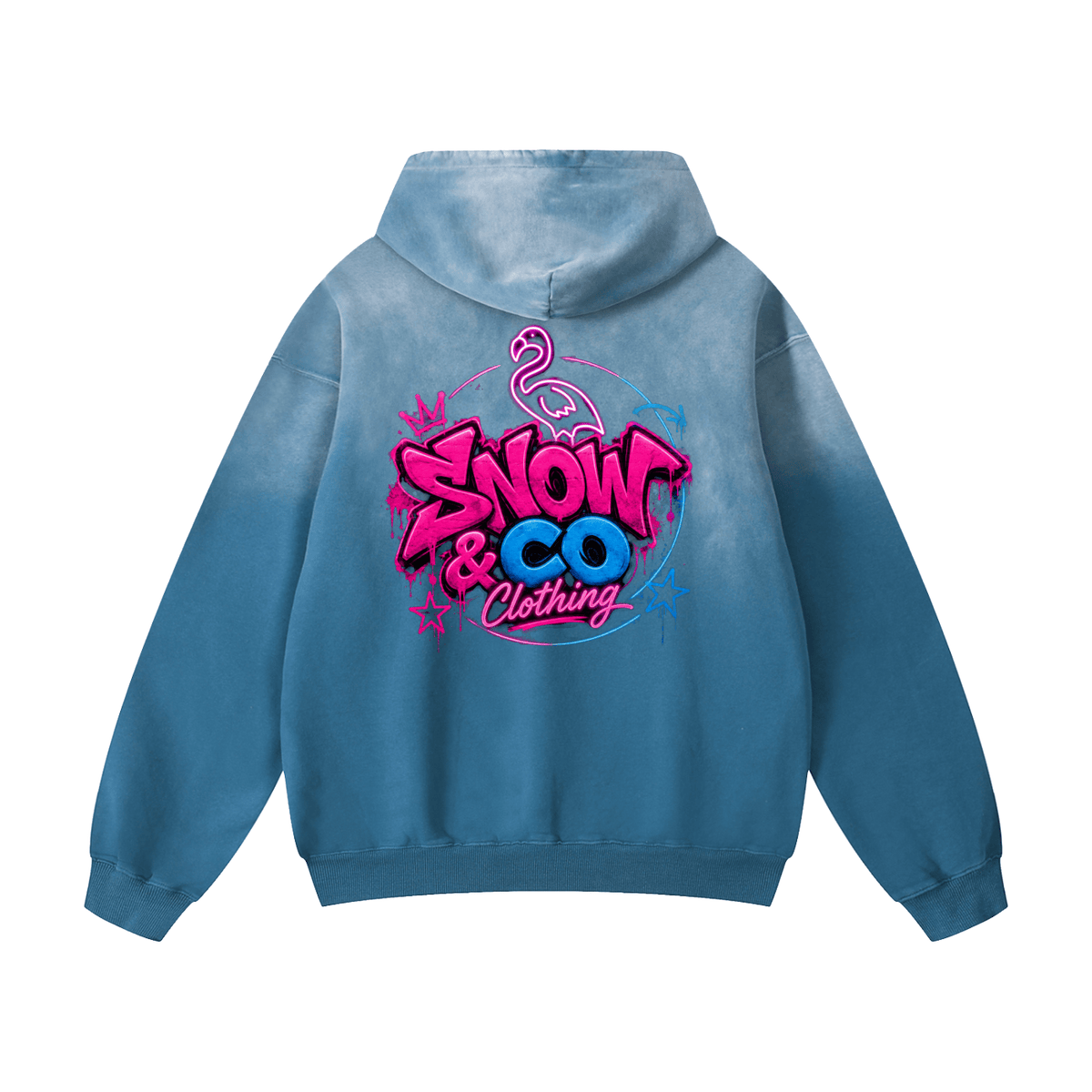 SNOW & CO V2 Heavyweight Sunfade Oversized Hoodie