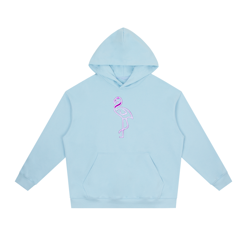 SNOW & CO PINK FLAMINGO Heavyweight Hoodie