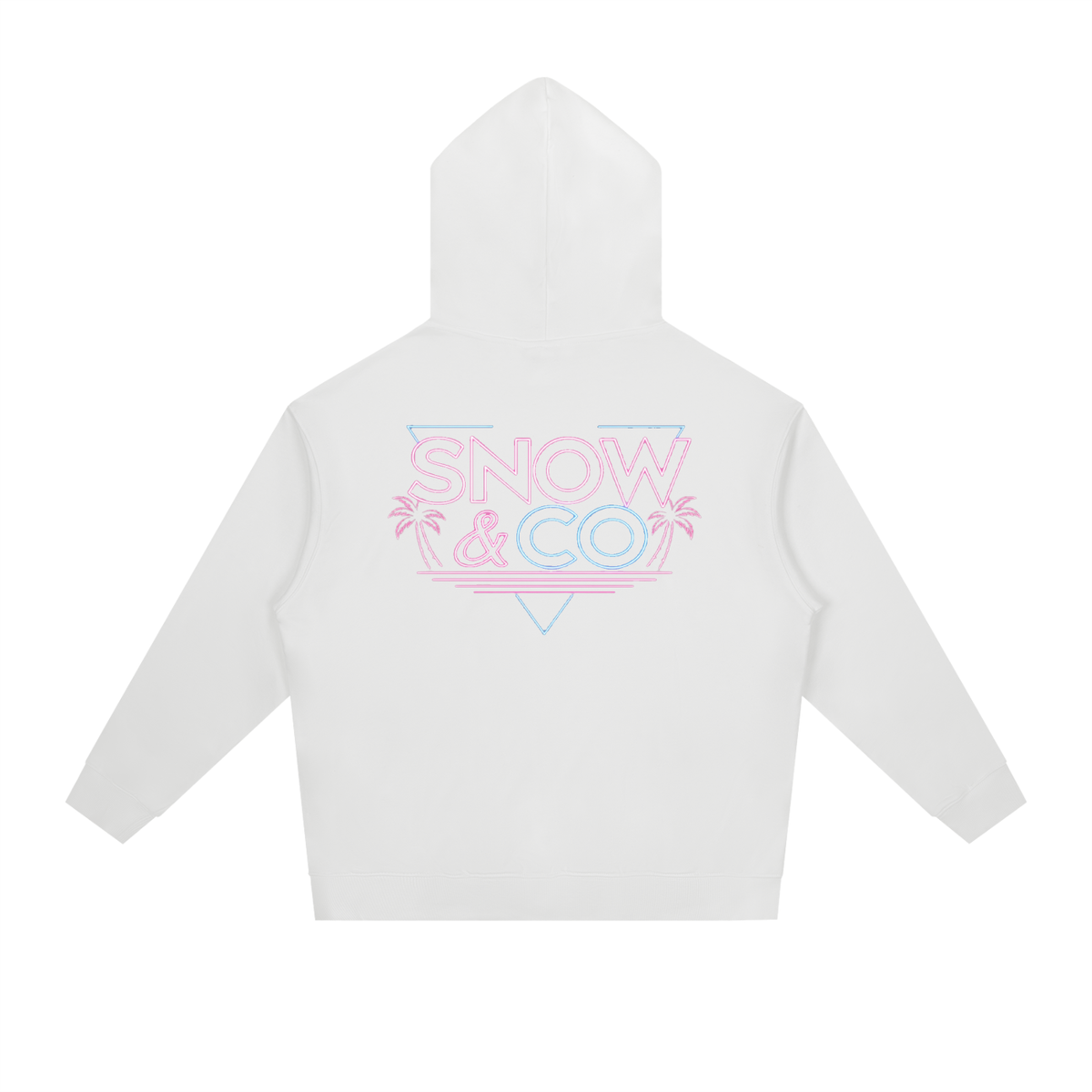 SNOW & CO PINK FLAMINGO Heavyweight Hoodie