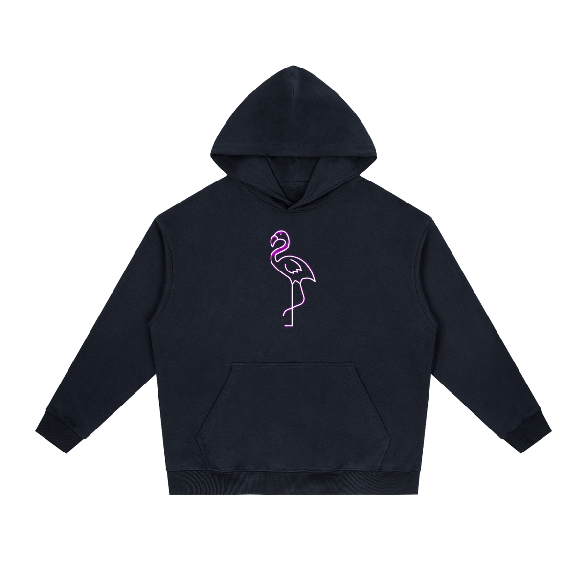 SNOW & CO PINK FLAMINGO Heavyweight Hoodie