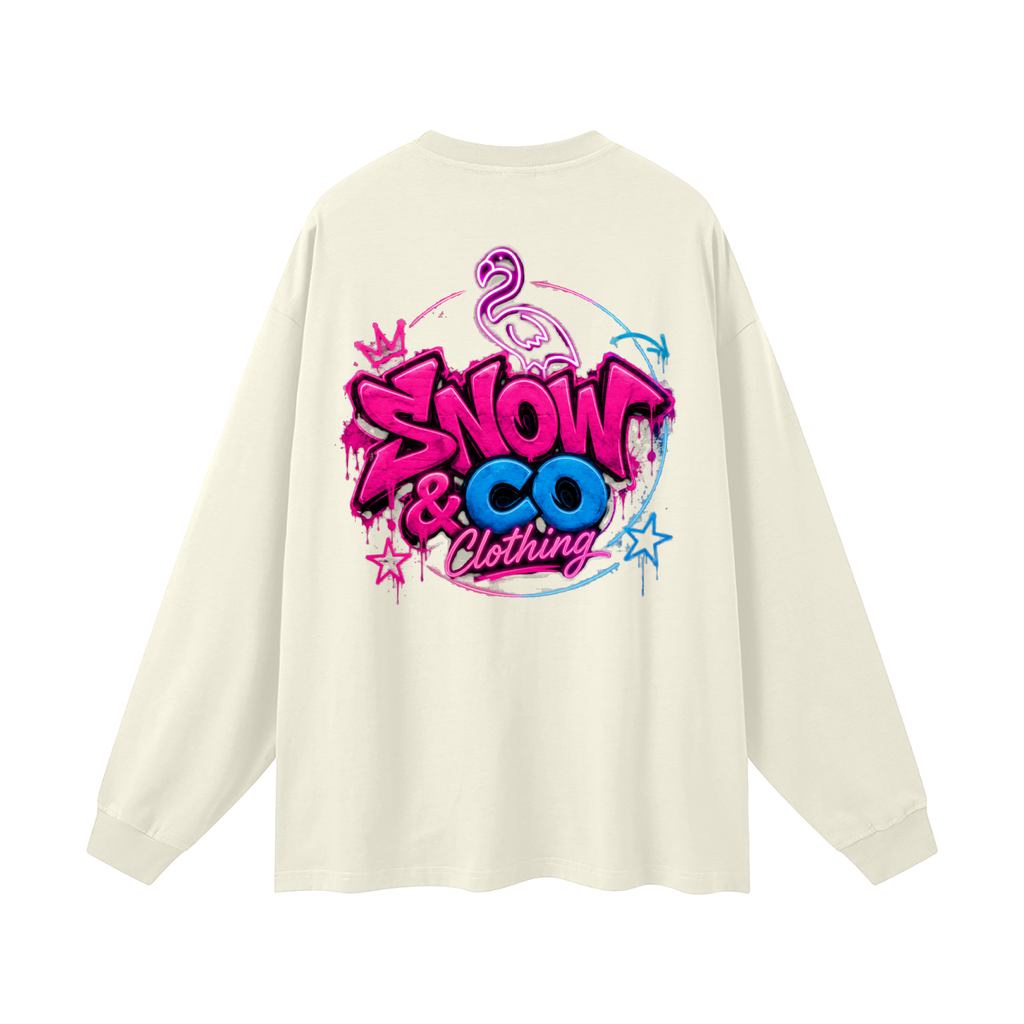 SNOW & CO V2 Oversized Unisex Long Sleeve T-Shirt