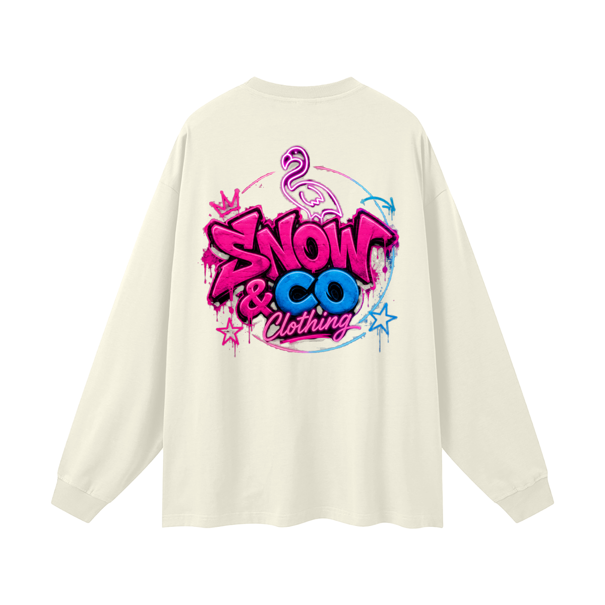 SNOW & CO V2 Oversized Unisex Long Sleeve T-Shirt