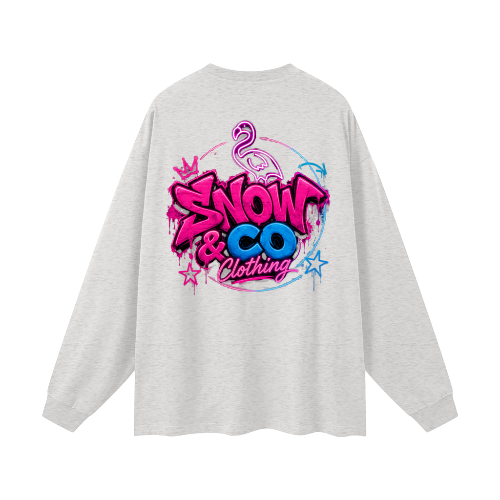 SNOW & CO V2 Oversized Unisex Long Sleeve T-Shirt