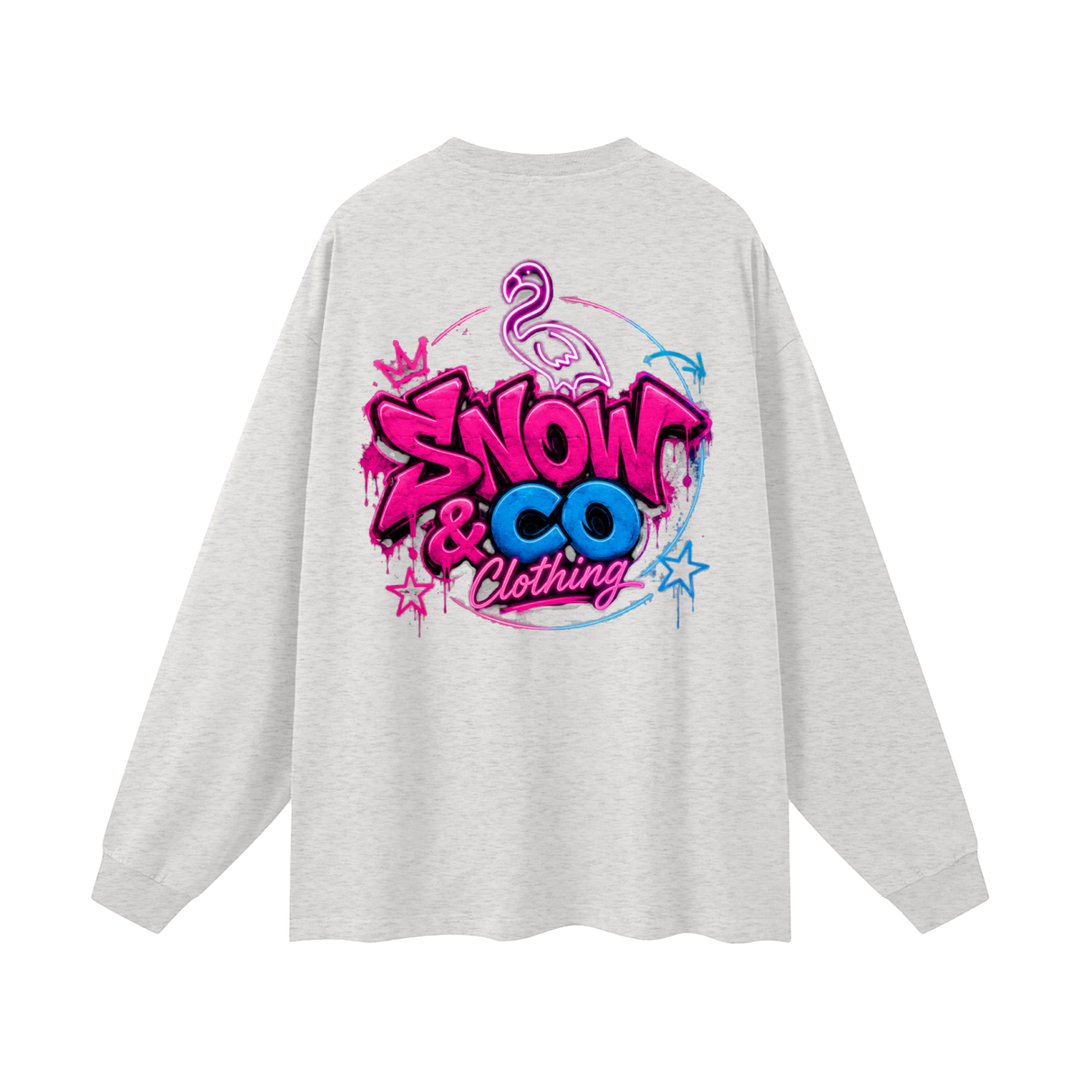 SNOW & CO V2 Oversized Unisex Long Sleeve T-Shirt