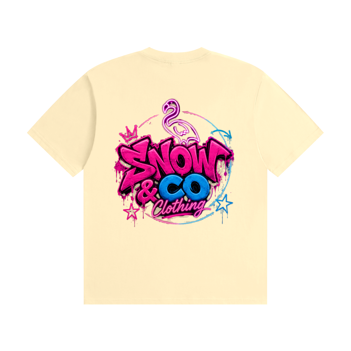 SNOW & CO V2 Unisex Seamless Cotton T-Shirt